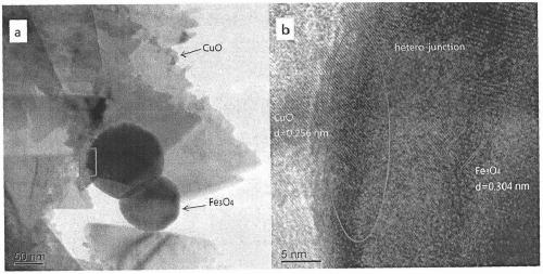 Method for treating high-salt organic wastewater by activating peroxymonosulfate with magnetic copper oxide