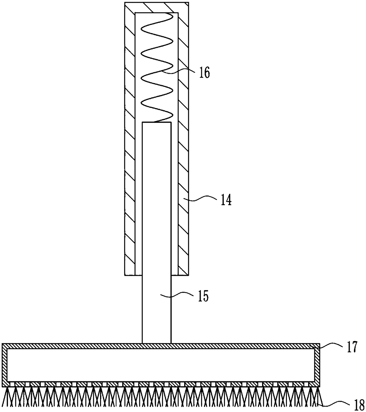 Dust removal and disinfection device for keyboard