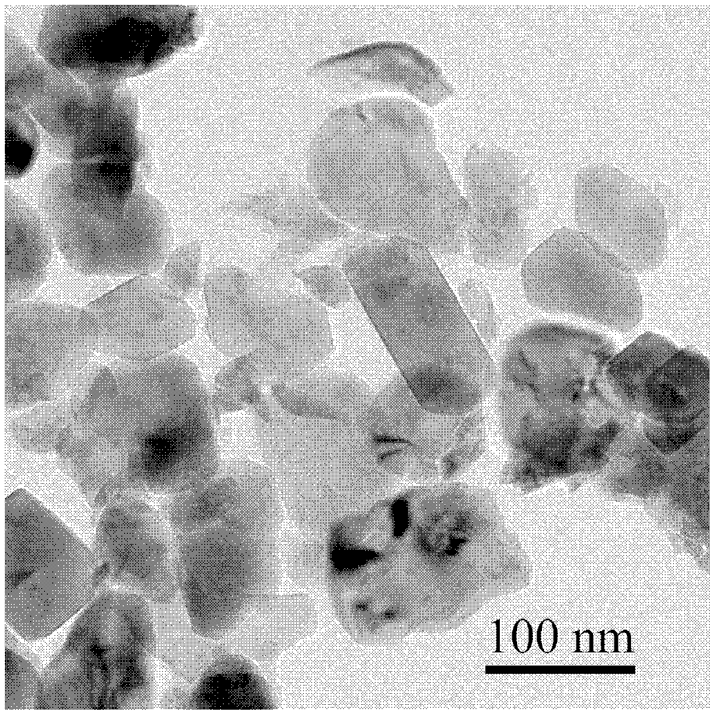 Nanometer chromium vanadate as well as preparation method and application thereof