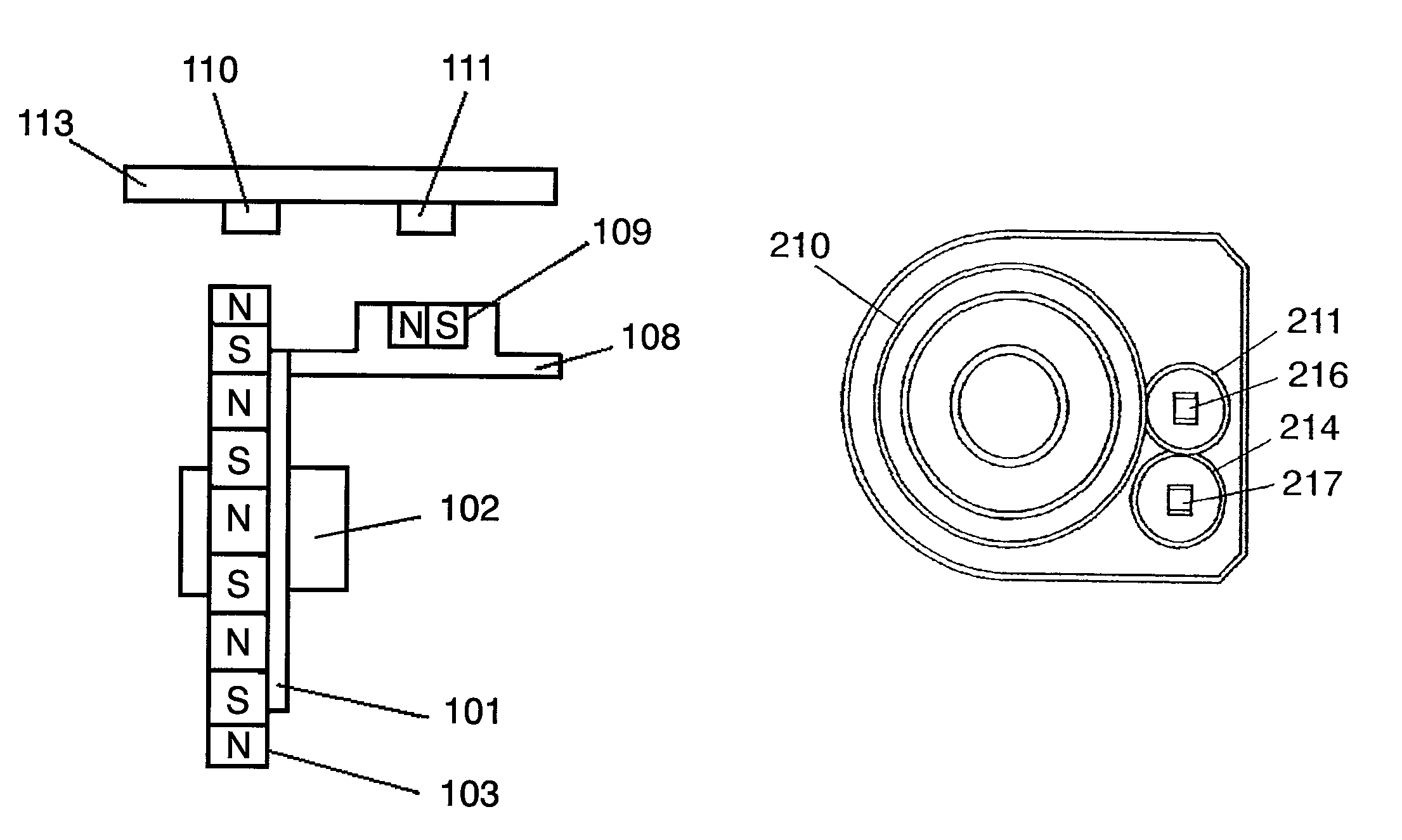 Rotation angle detection device and rotation angle correction method