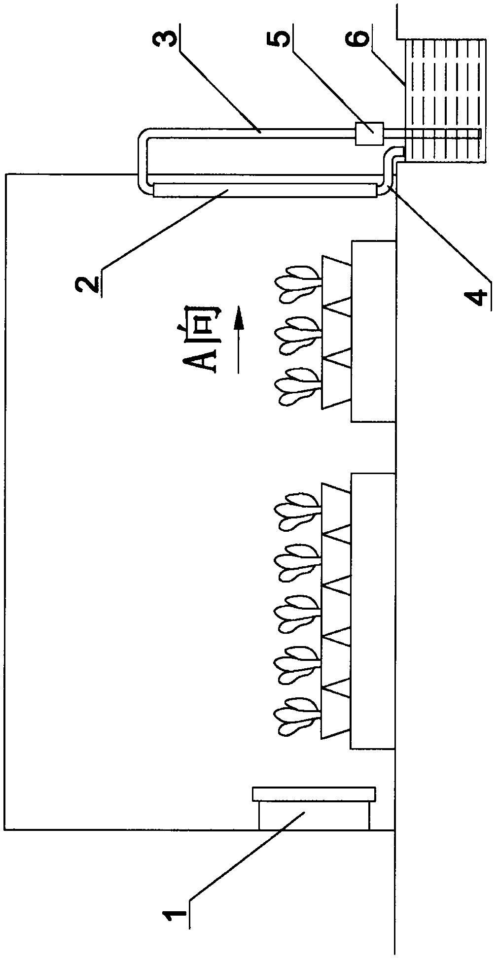 Water curtain fan cooling system for greenhouse