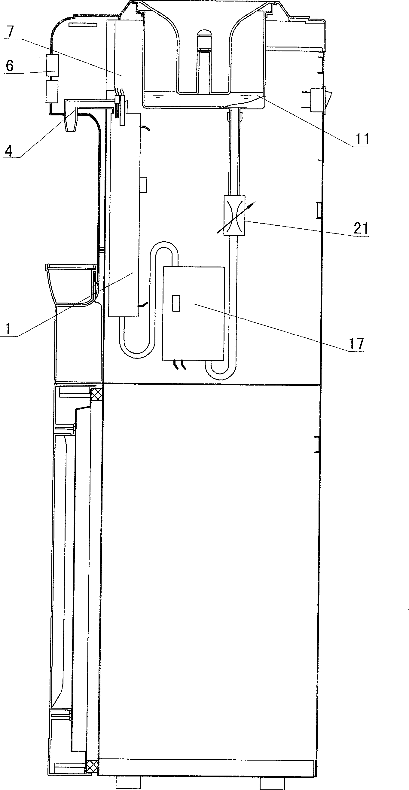 Large-flow immediately-heating water-drinking machine