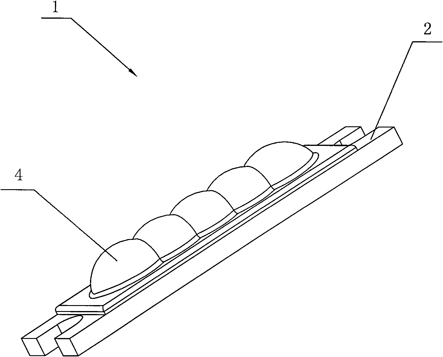 LED strip light source and package method thereof