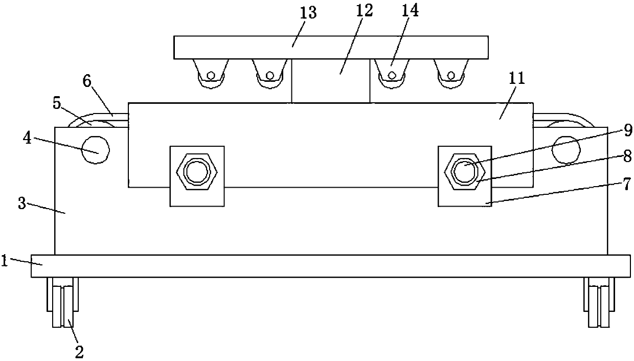 Edge sealing machine guide plate convenient to adjust