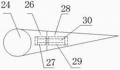 Spray head switching and clearing device of 3D printer