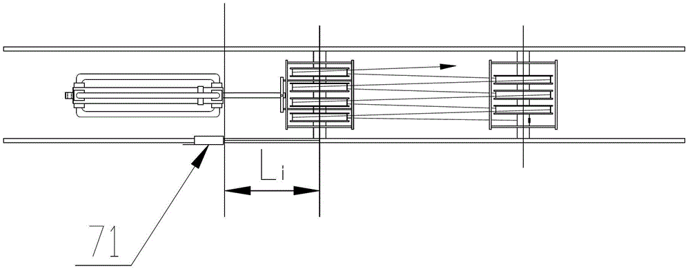 Method and device for measuring tamping depth of cylinder type dynamic tamping machine and dynamic tamping machine