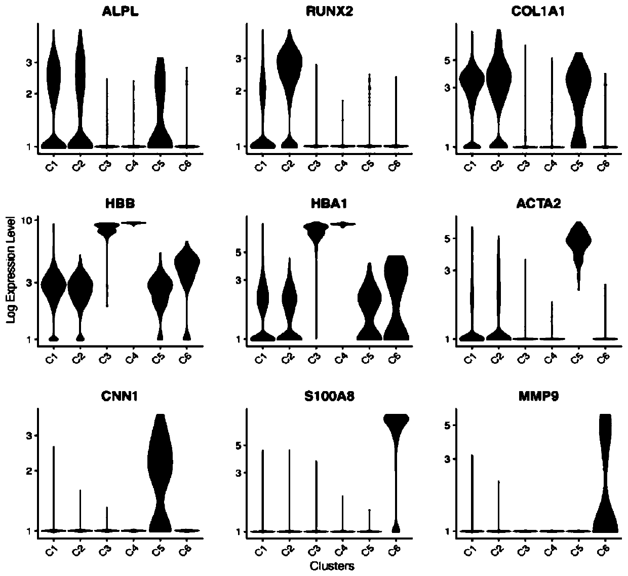 Sorting method of human osteoblasts