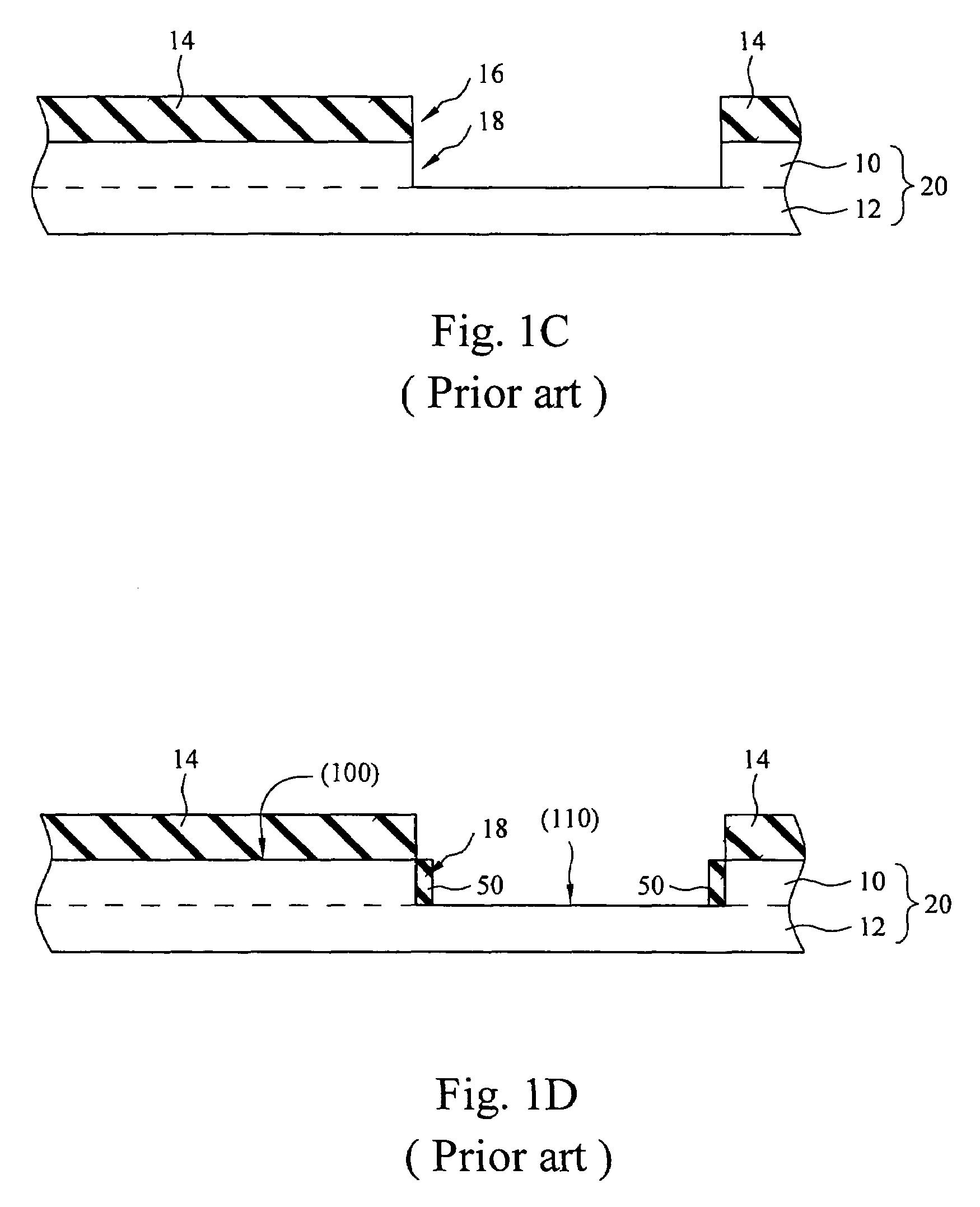 CMOS logic gate fabricated on hybrid crystal orientations and method of forming thereof