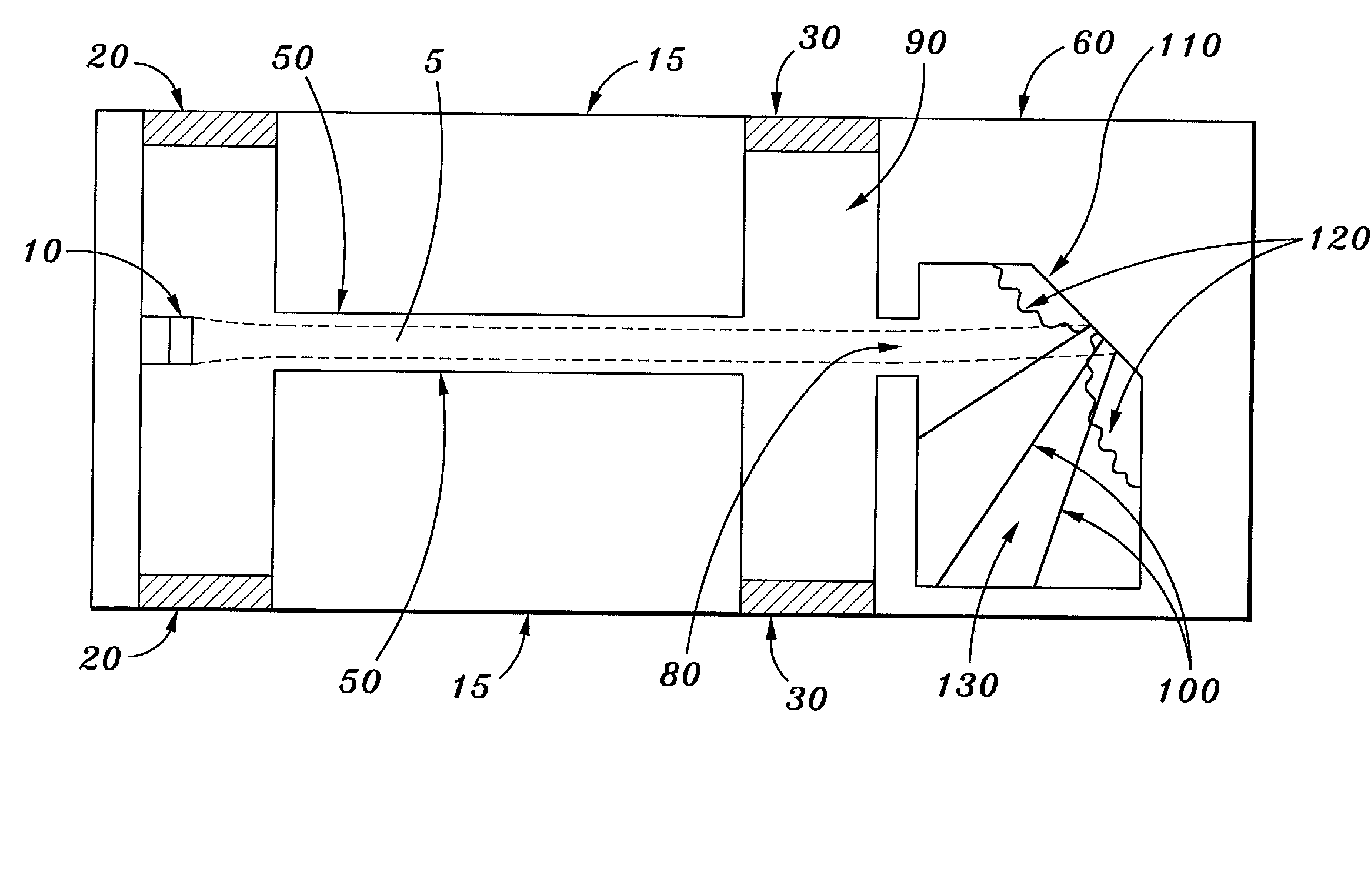 Depressed collector for electron beams