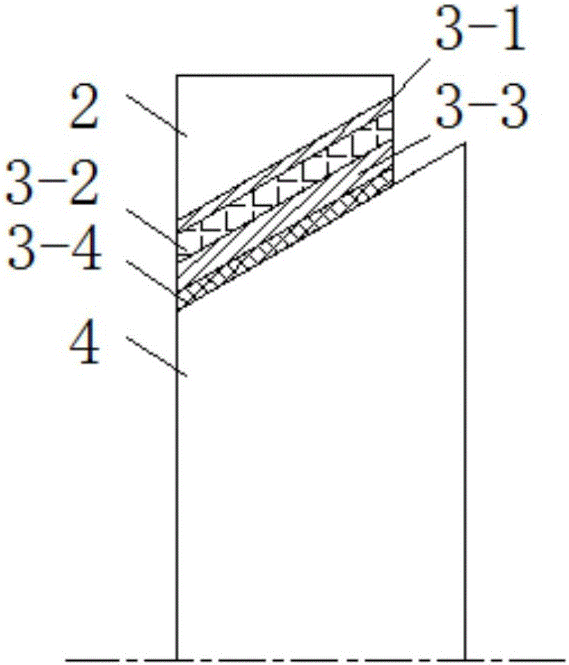 Water-lubricated thrust-radial combined bearing for shaftless propeller