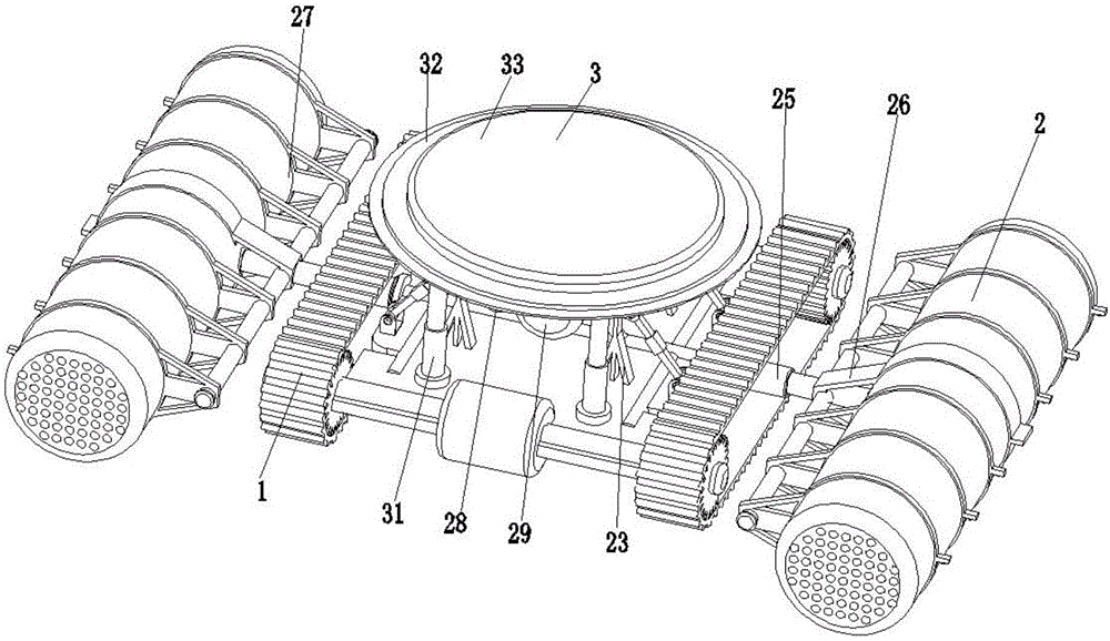 Environment-friendly large-area sewage purification robot