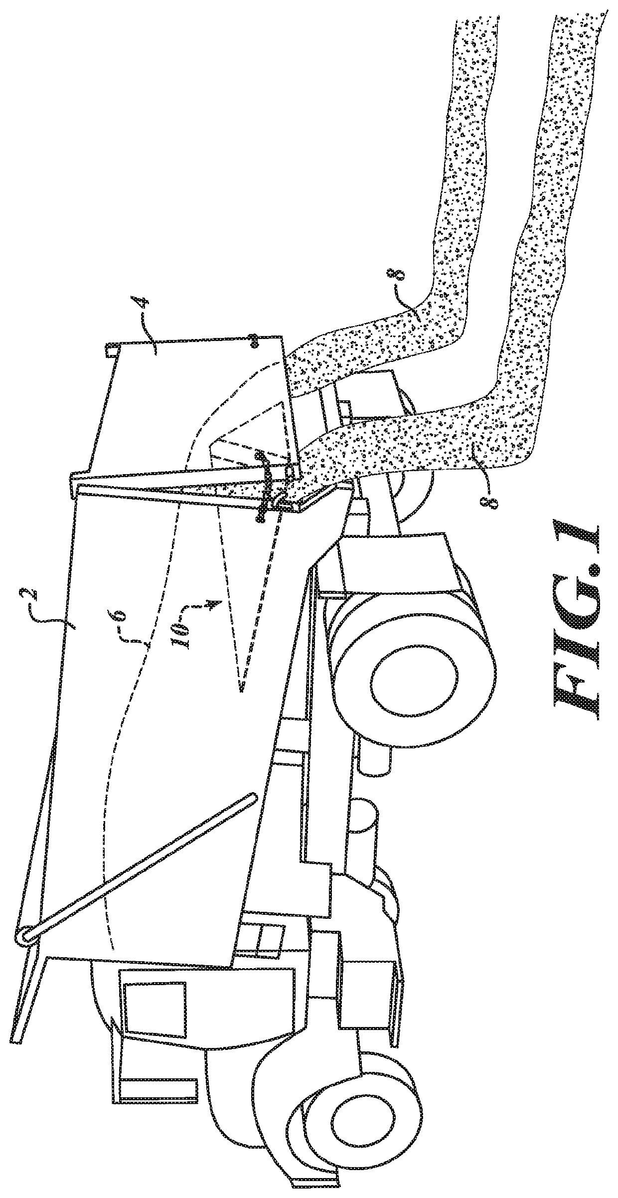 Dump truck load diverter