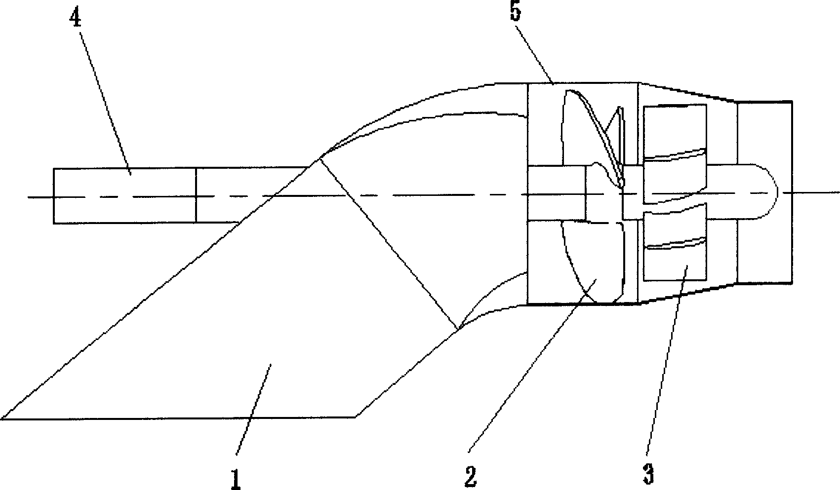 Supercavitation gas-liquid multi-phase water spray propeller