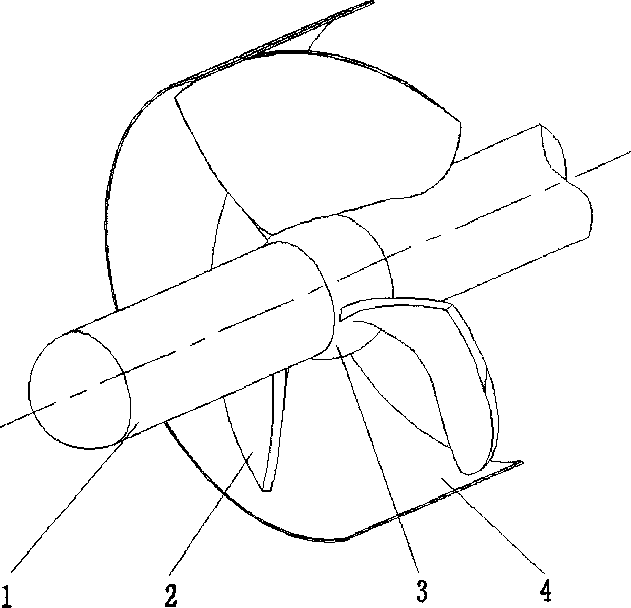 Supercavitation gas-liquid multi-phase water spray propeller