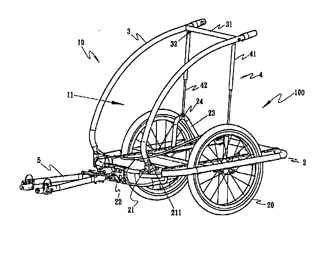 Folding structure of carrier