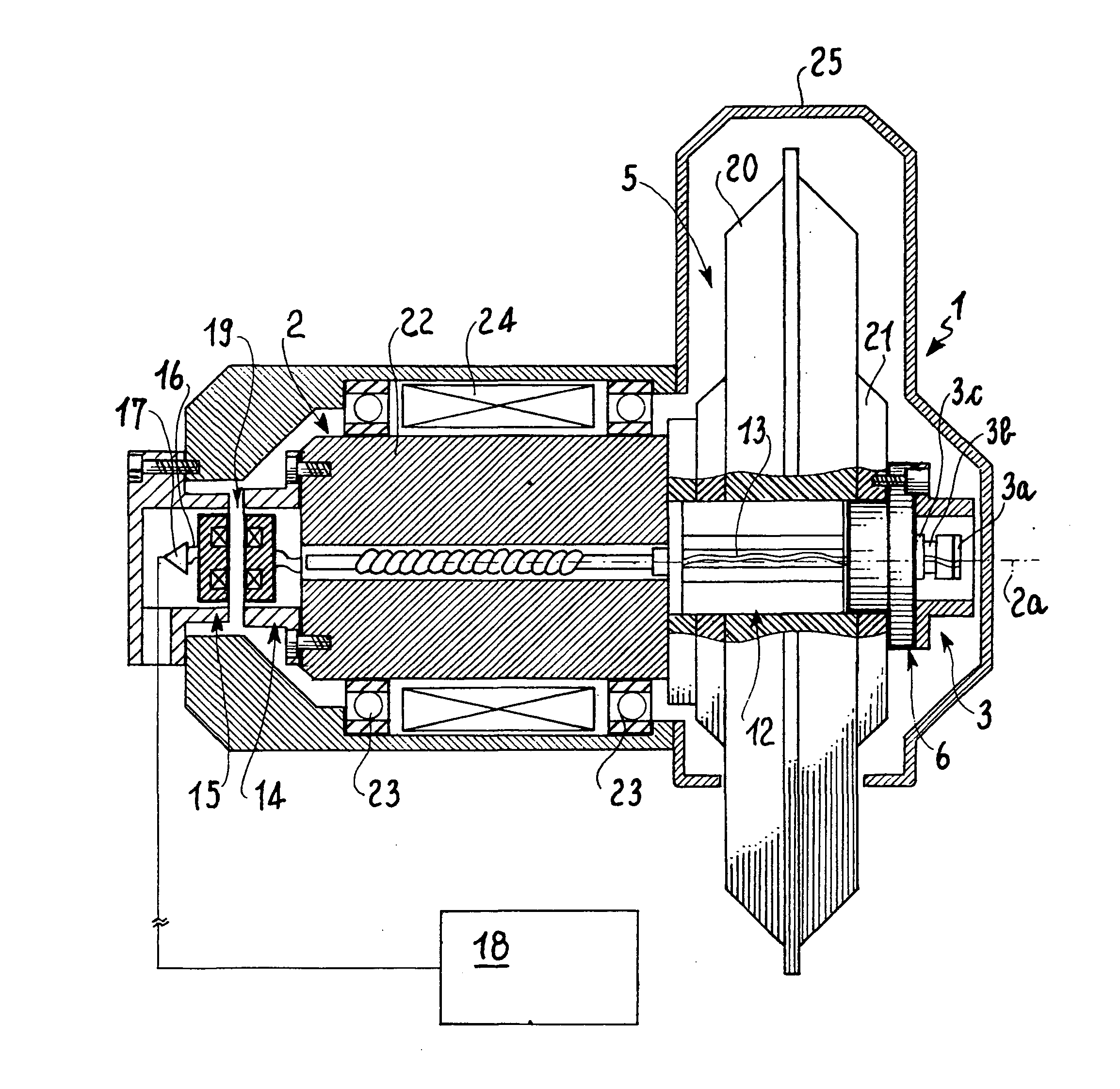 Apparatus for detecting vibrations in a machine tool