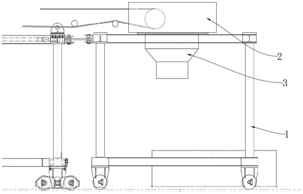 Temporary trolley tool for shield split launching