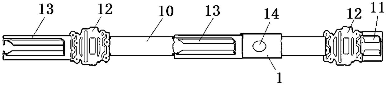 Horizontal well repeated fracturing device and method based on open-hole preset tubular column well completion