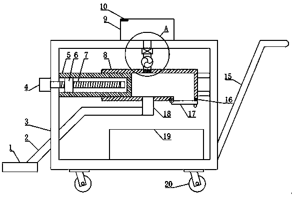 Road dust and rubbish environment-friendly collection device