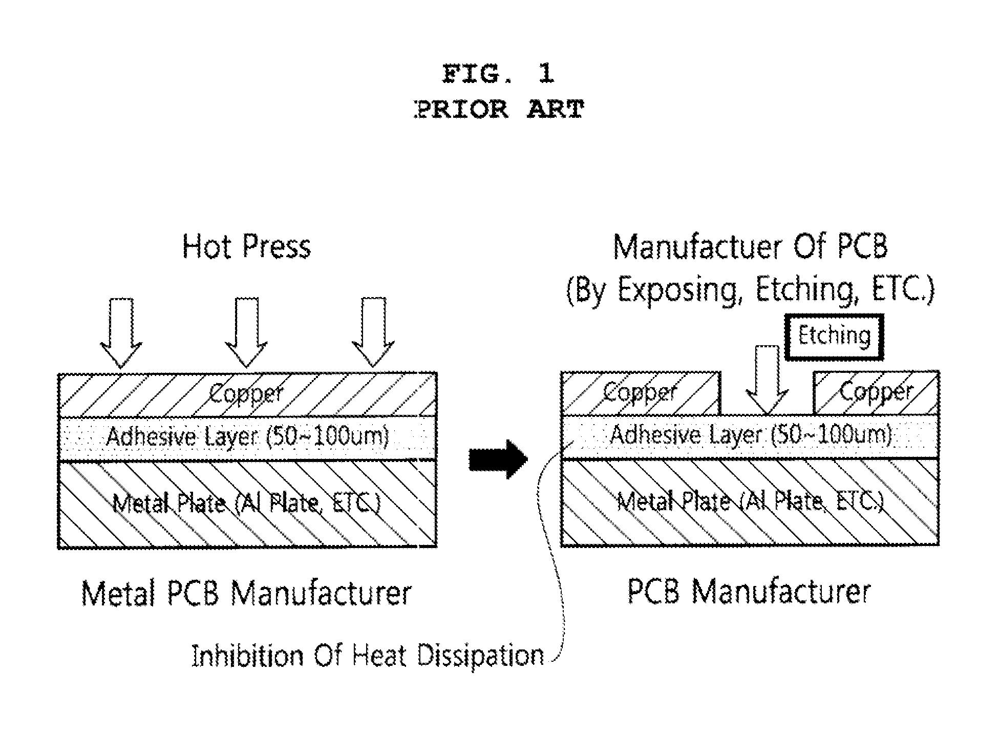 Metal PCB having hole reflective surface and method for manufacturing the same