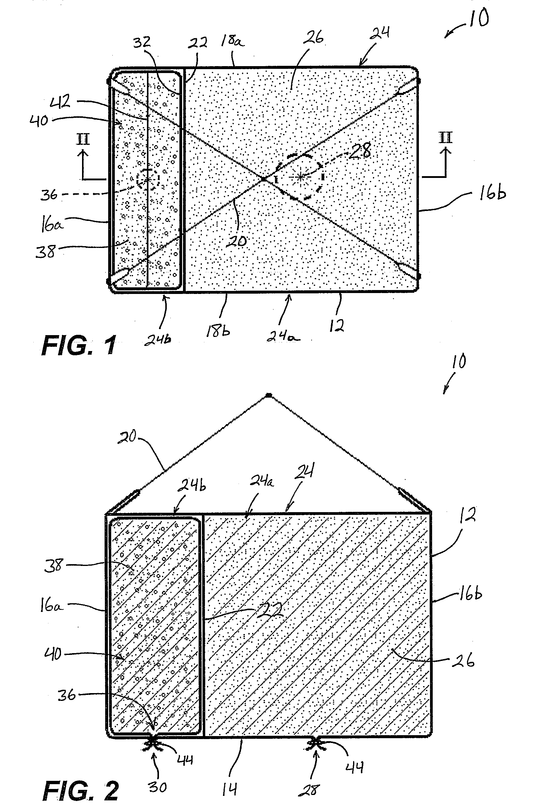 Multi-chamber container for bulk materials, and method of filling a multi-chamber container