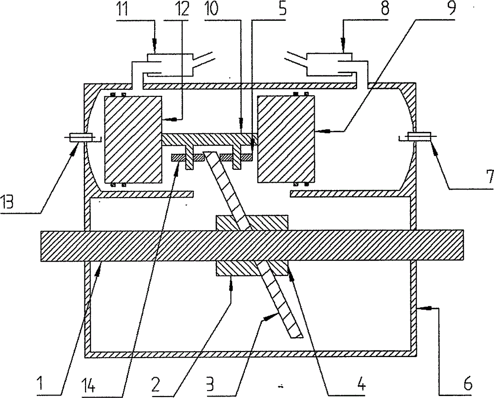 Fuel engine with swash plate shaft