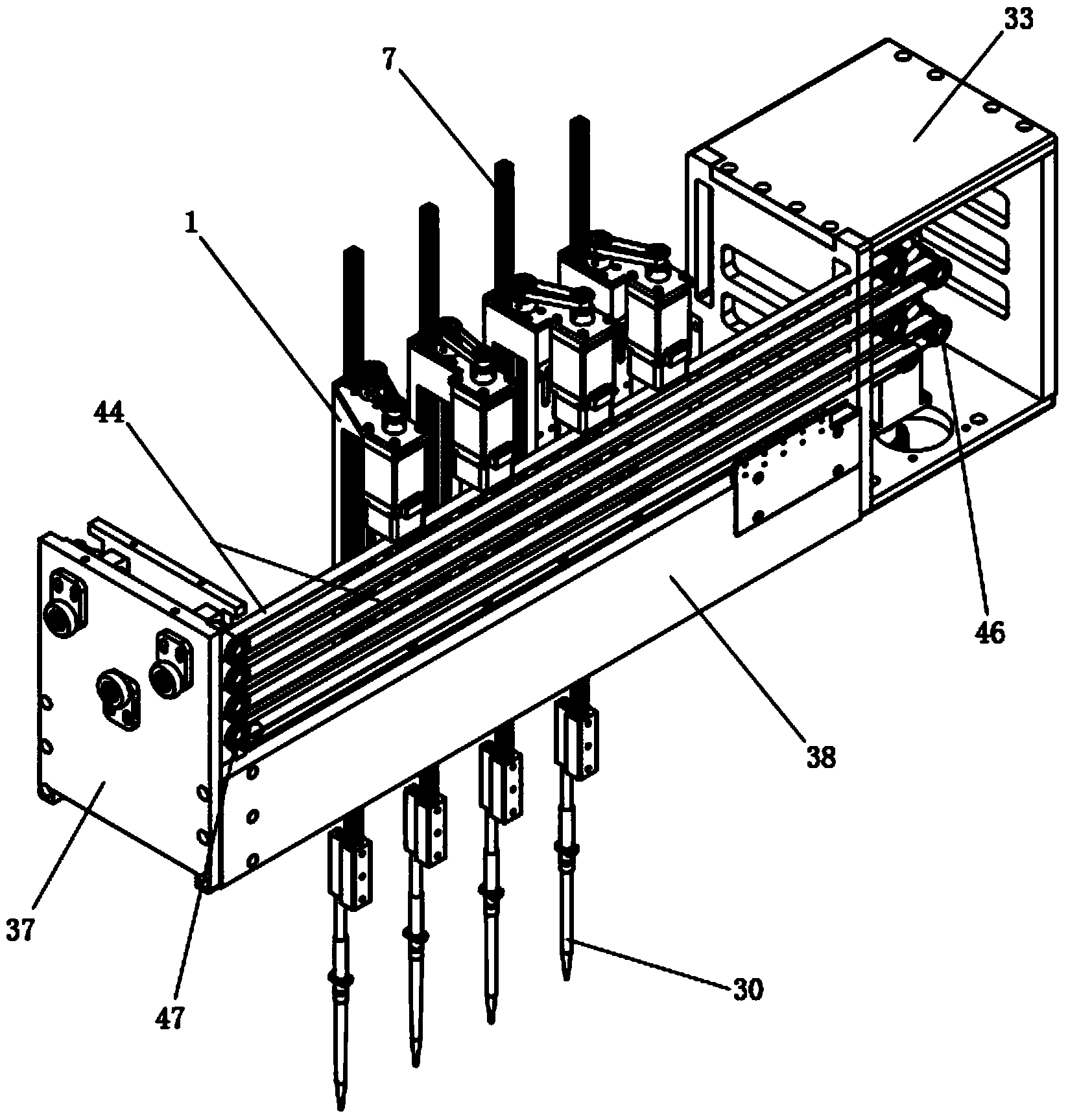 Full-automatic pipetting station and application thereof