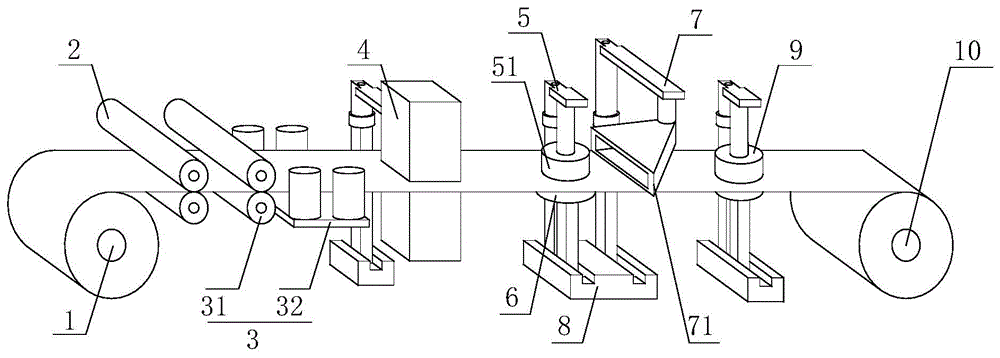 Automatic control system and method for strip steel surface rust removal