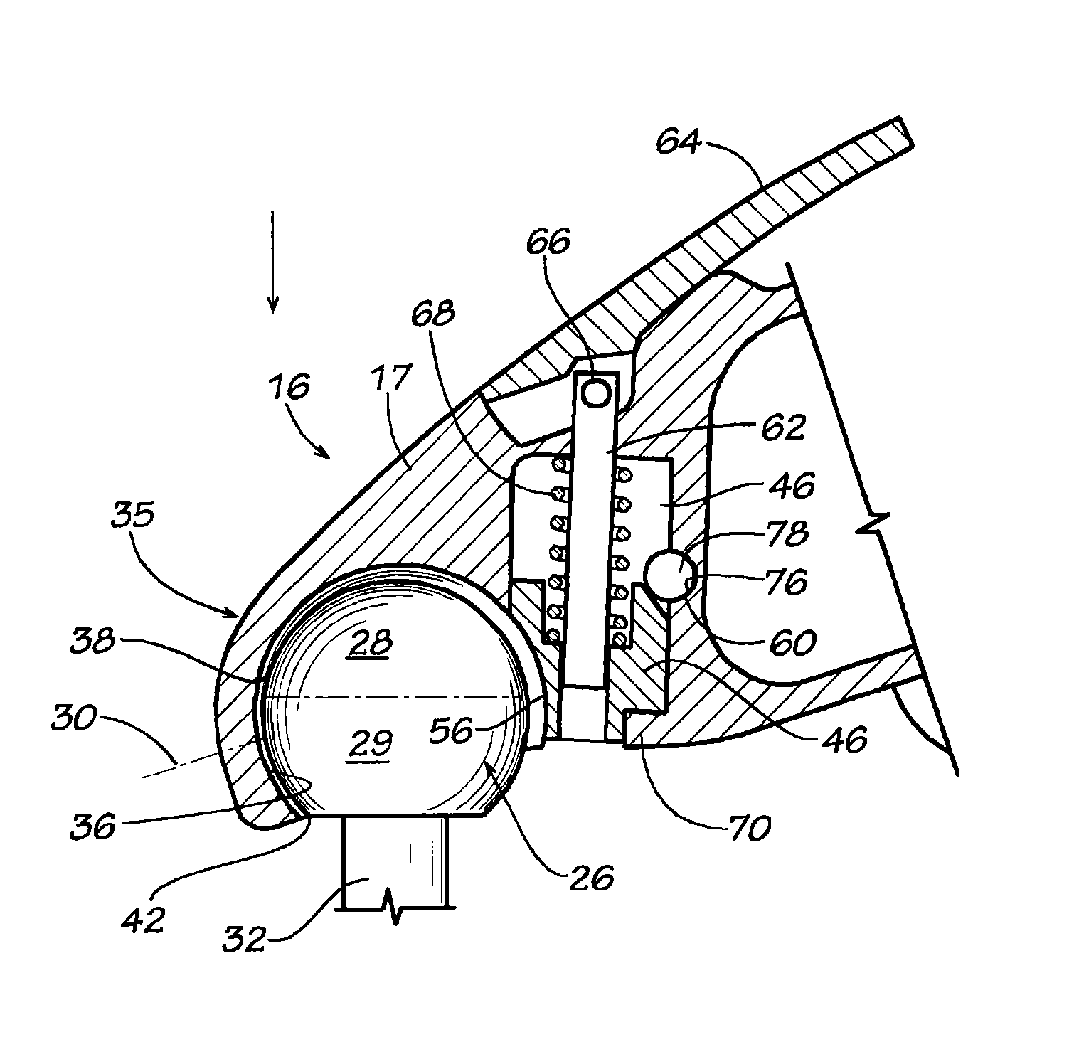 Self locking trailer hitch