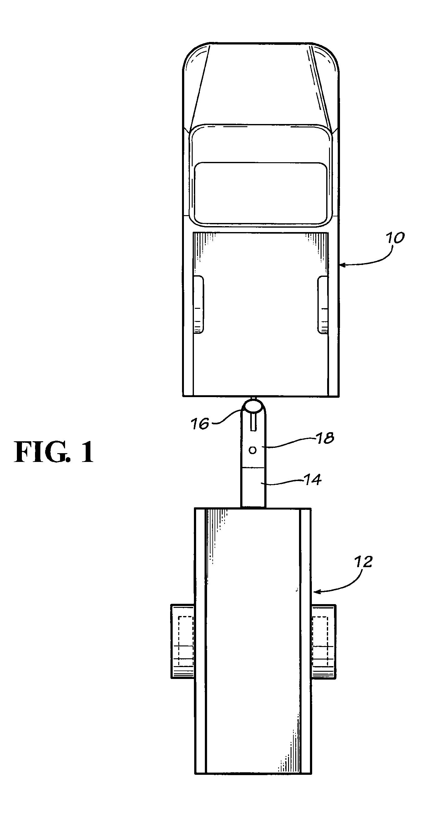 Self locking trailer hitch