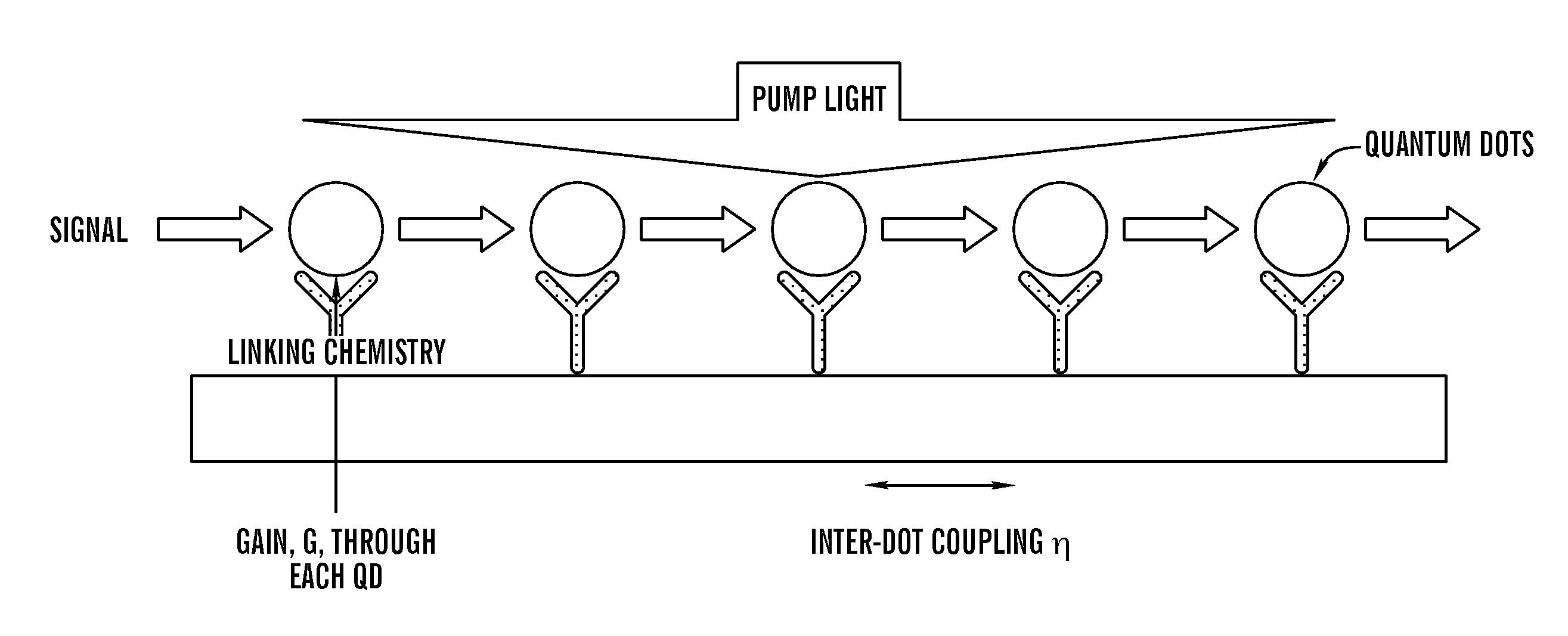 Multiple quantum dot waveguides