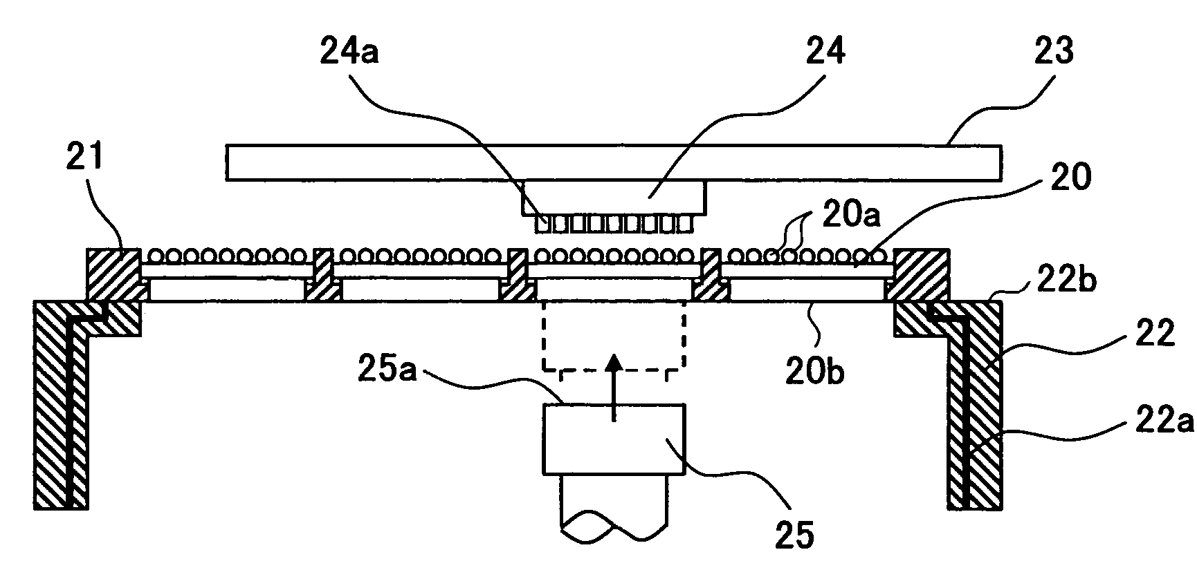 Testing device and testing method of a semiconductor device