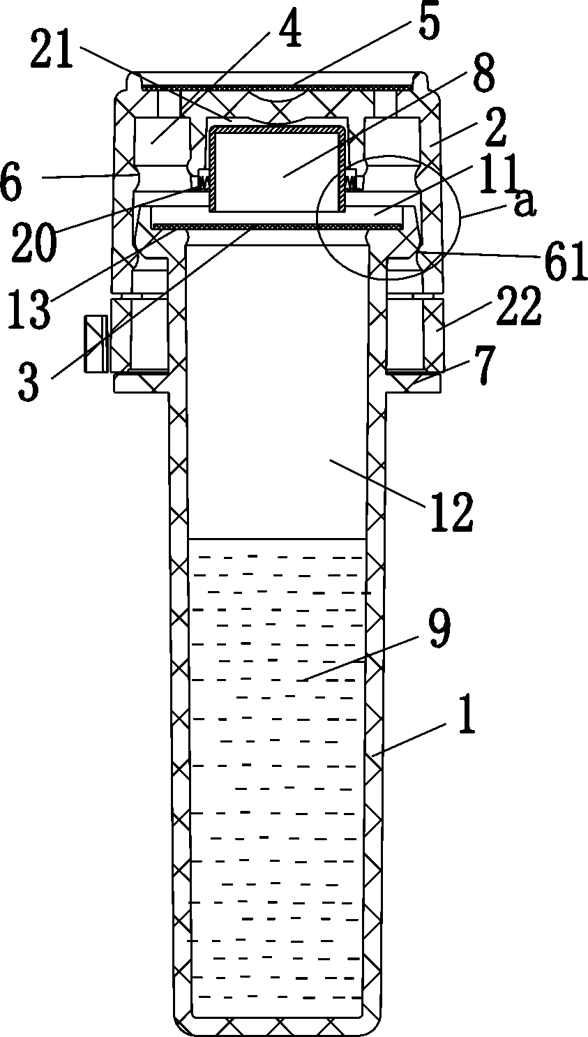 Self-contained type biological indicator container