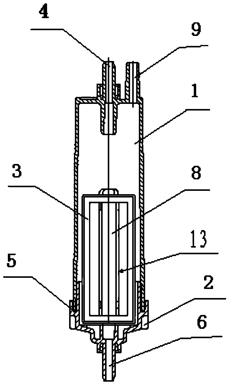 Filter dropping funnel with automatic liquid stop and automatic exhaust