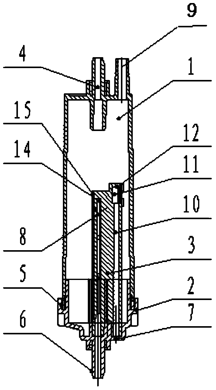 Filter dropping funnel with automatic liquid stop and automatic exhaust