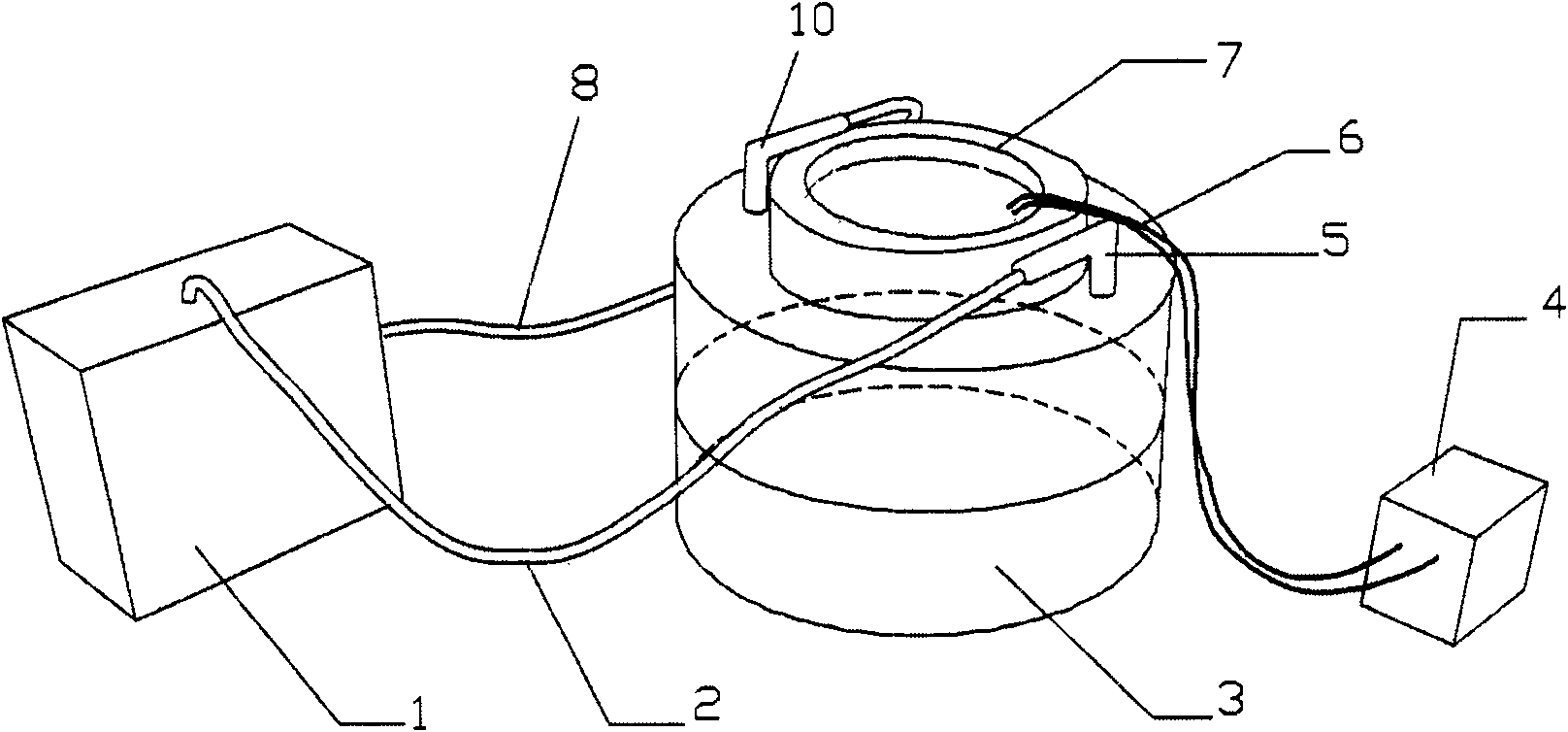 Method and device for in-site detecting soil carbon dioxide flux