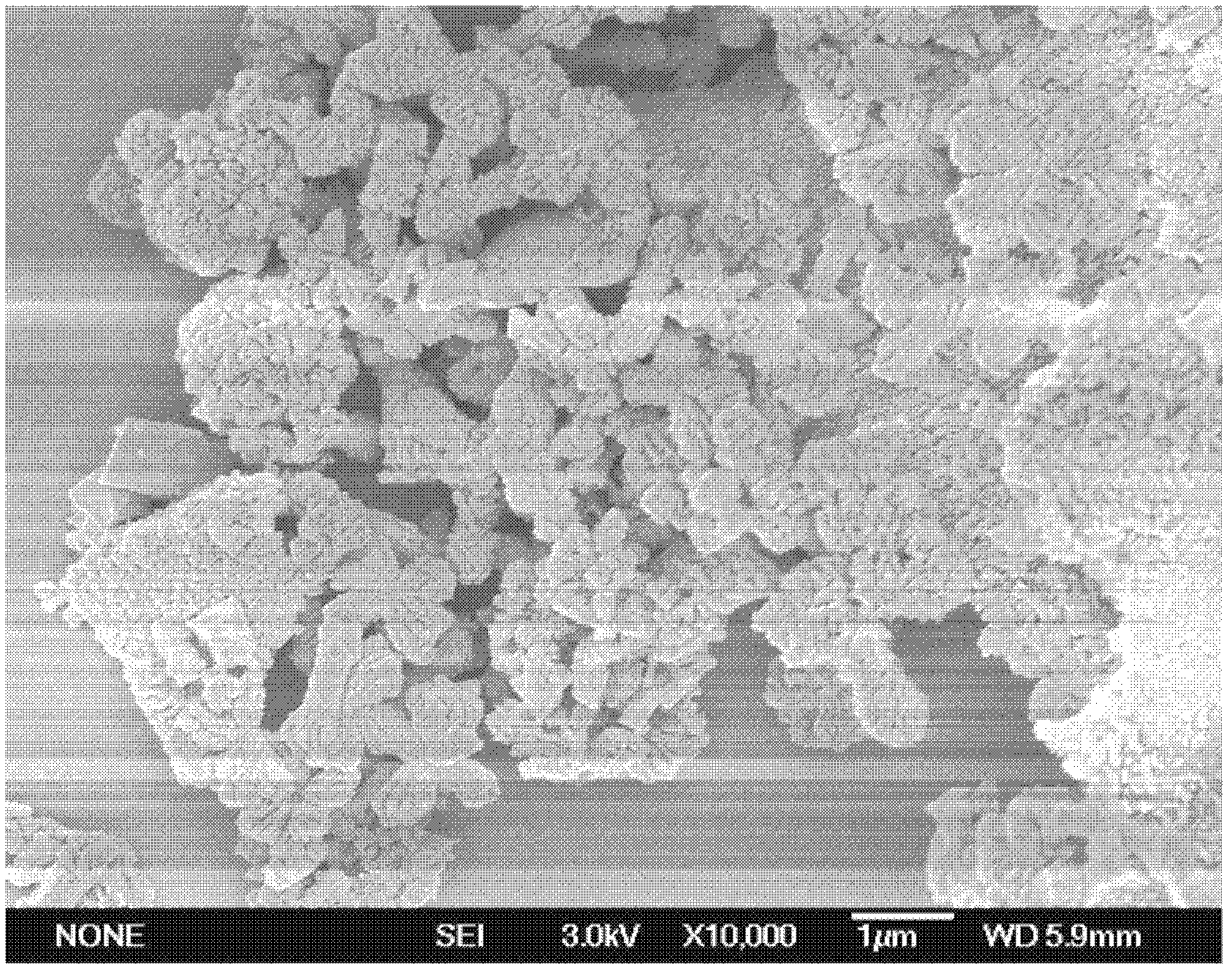 Preparation method of porous calcium carbonate crystal particle having nanometer cone microstructure