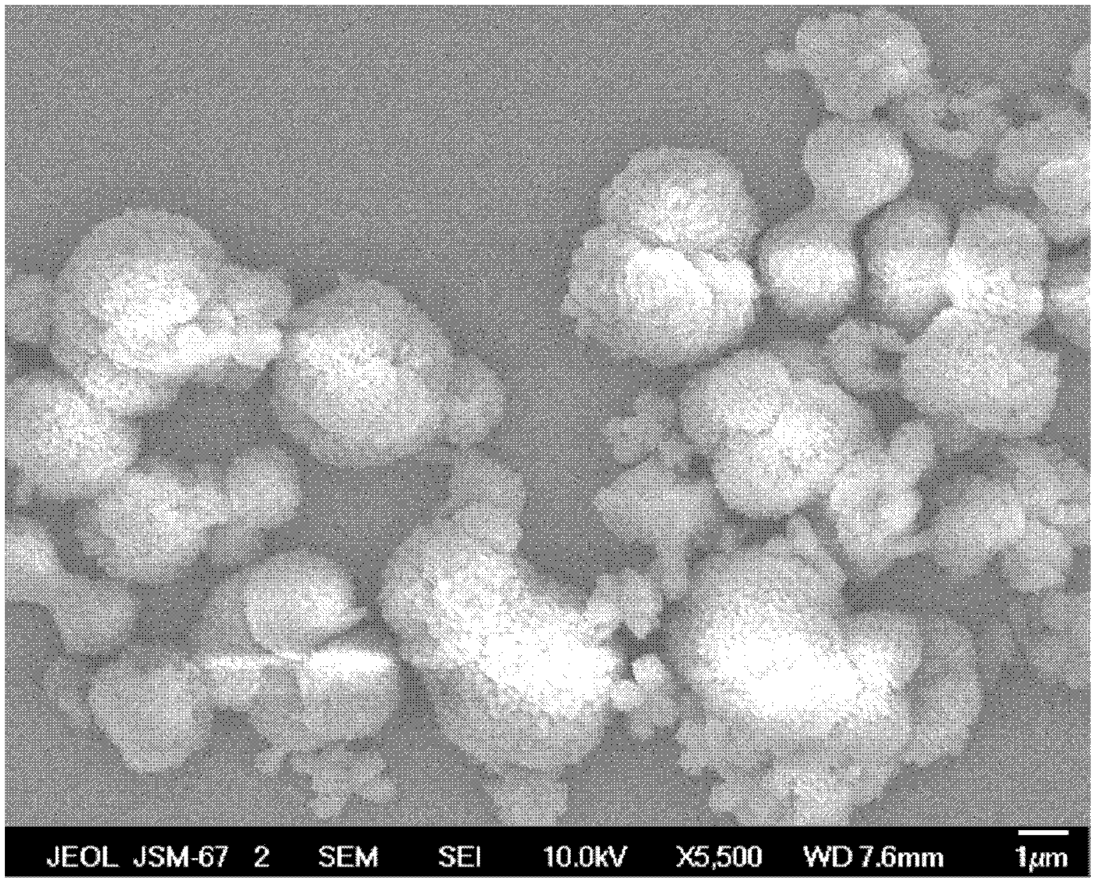 Preparation method of porous calcium carbonate crystal particle having nanometer cone microstructure