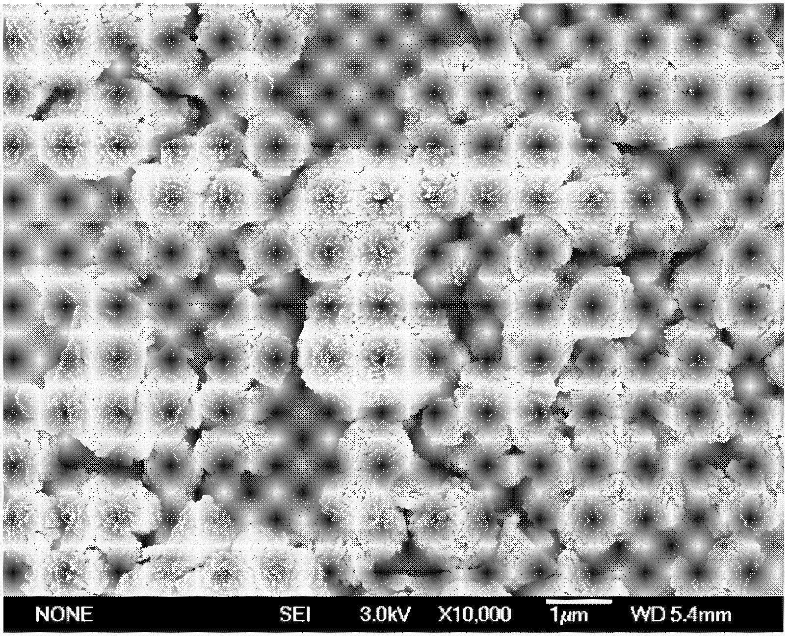 Preparation method of porous calcium carbonate crystal particle having nanometer cone microstructure