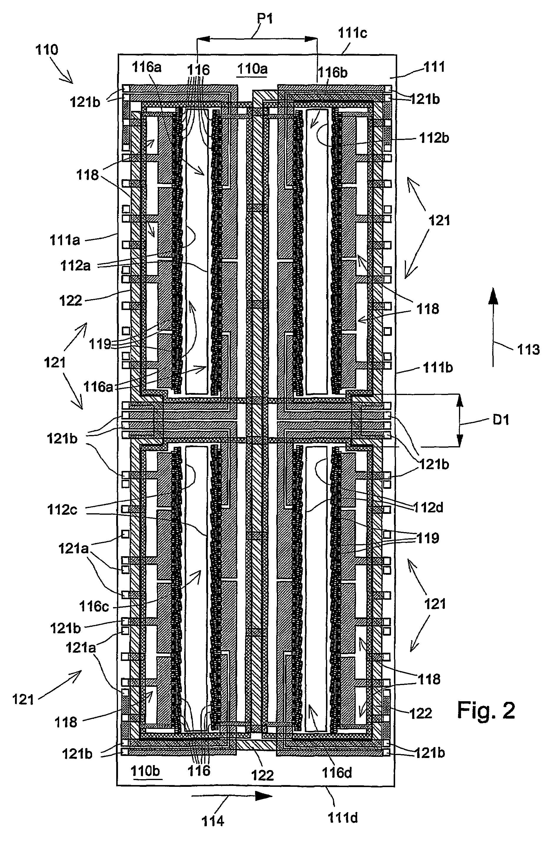 Substrate for a thermal ink jet printhead, a colour printhead in particular, and ink jet printhead incorporation this substrate