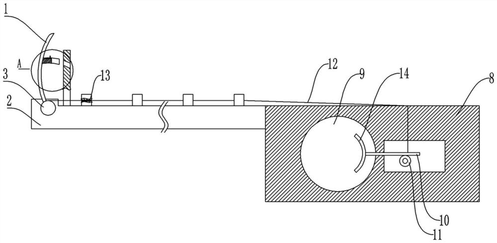 Medical wire hooking structure