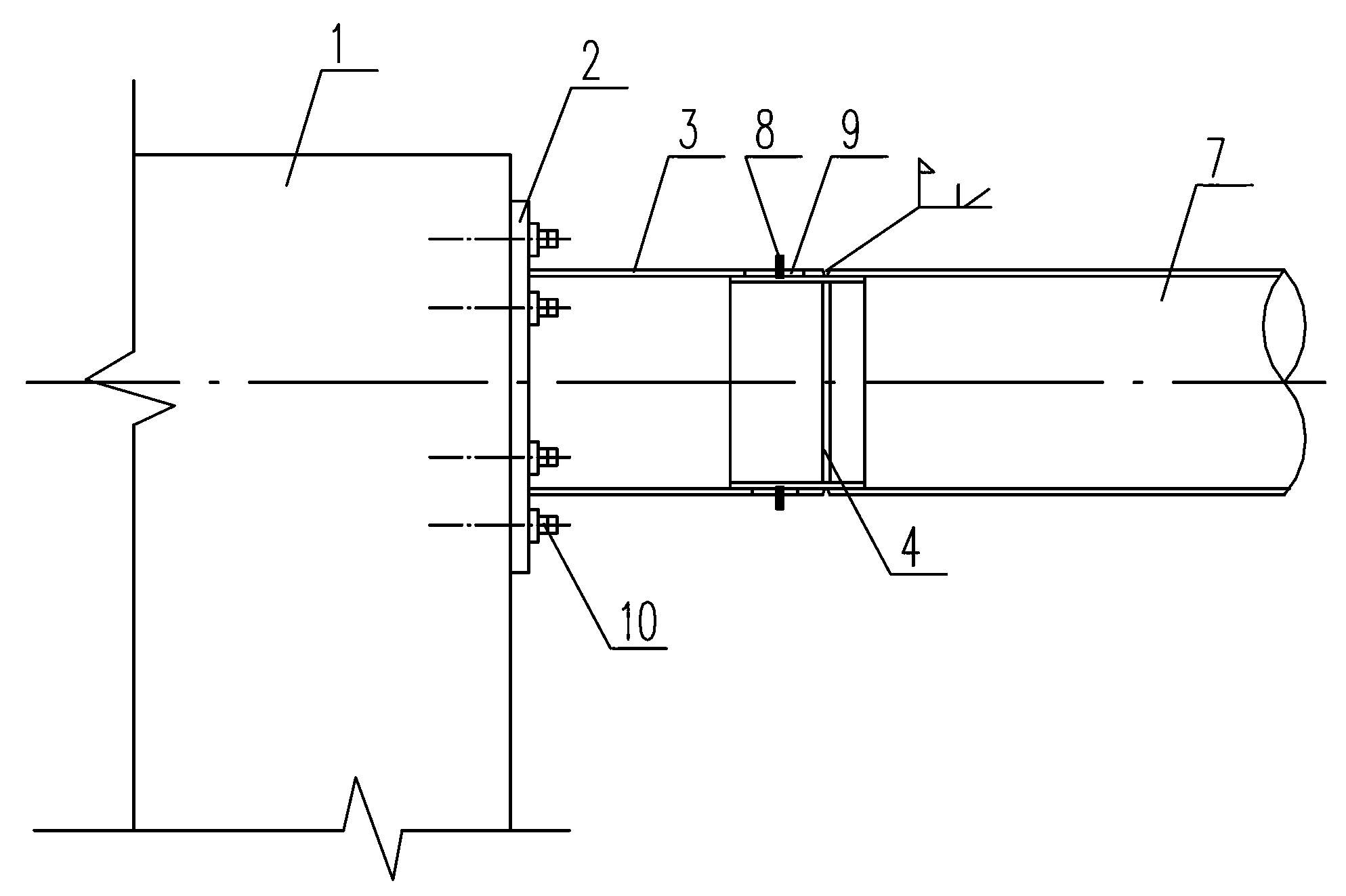 Reclamation-area factory building column foundation and construction protection method thereof