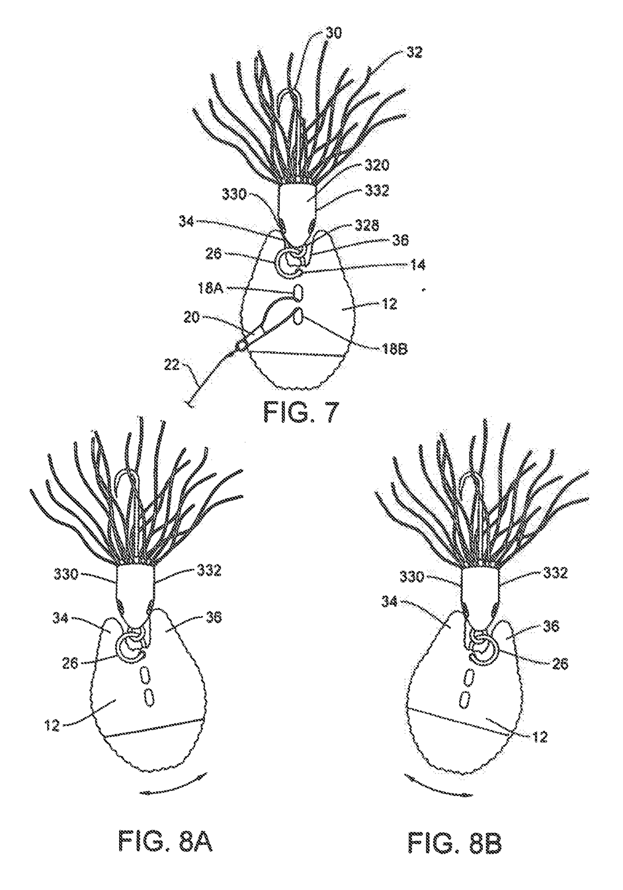 Fishing lure blade body attractor apparatus and methods thereof