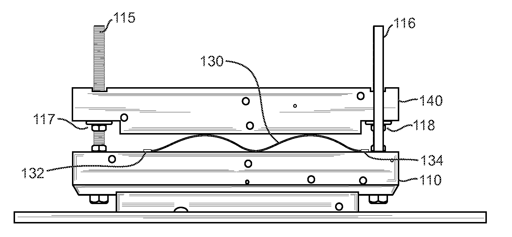 Variable amplitude sine wave spring