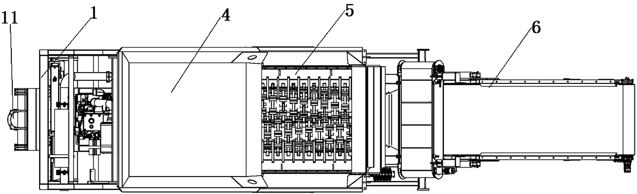 Grab arm type movable solid waste breaking machine