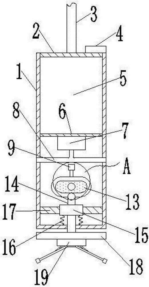 Cleaning pipe for cleaning material filtering corrugated tubes