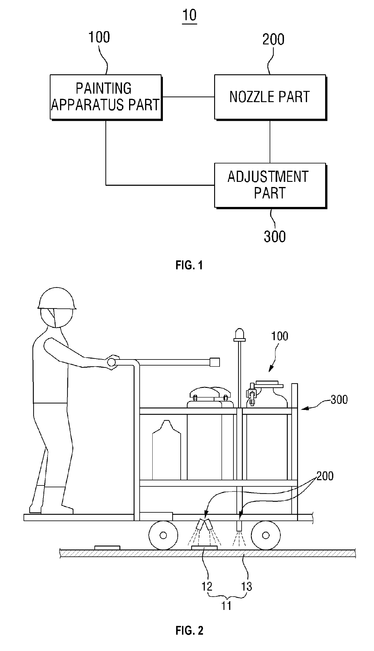 Constructing apparatus and method of guide line for road