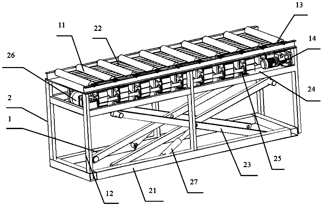 High-speed rail logistics loading and unloading system