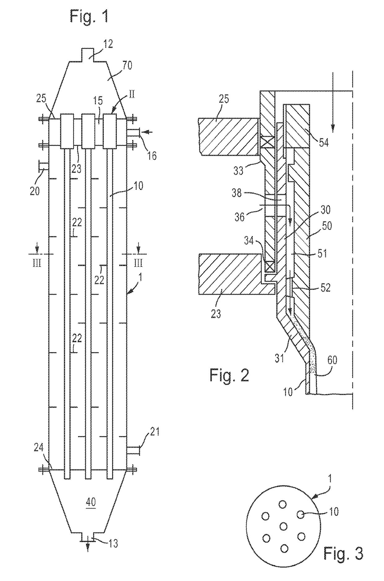 Film ozonolysis in a tubular or multitubular reactor