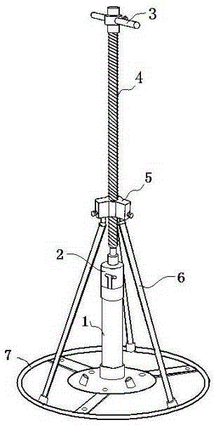 Liner type undisturbed soil fetcher with bracket